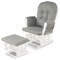 Costway Glider and Ottoman Cushion Set Wood Baby Nursery Rocking Chair Beige/Brown/Dark Grey/Light Grey/Pink/Grey